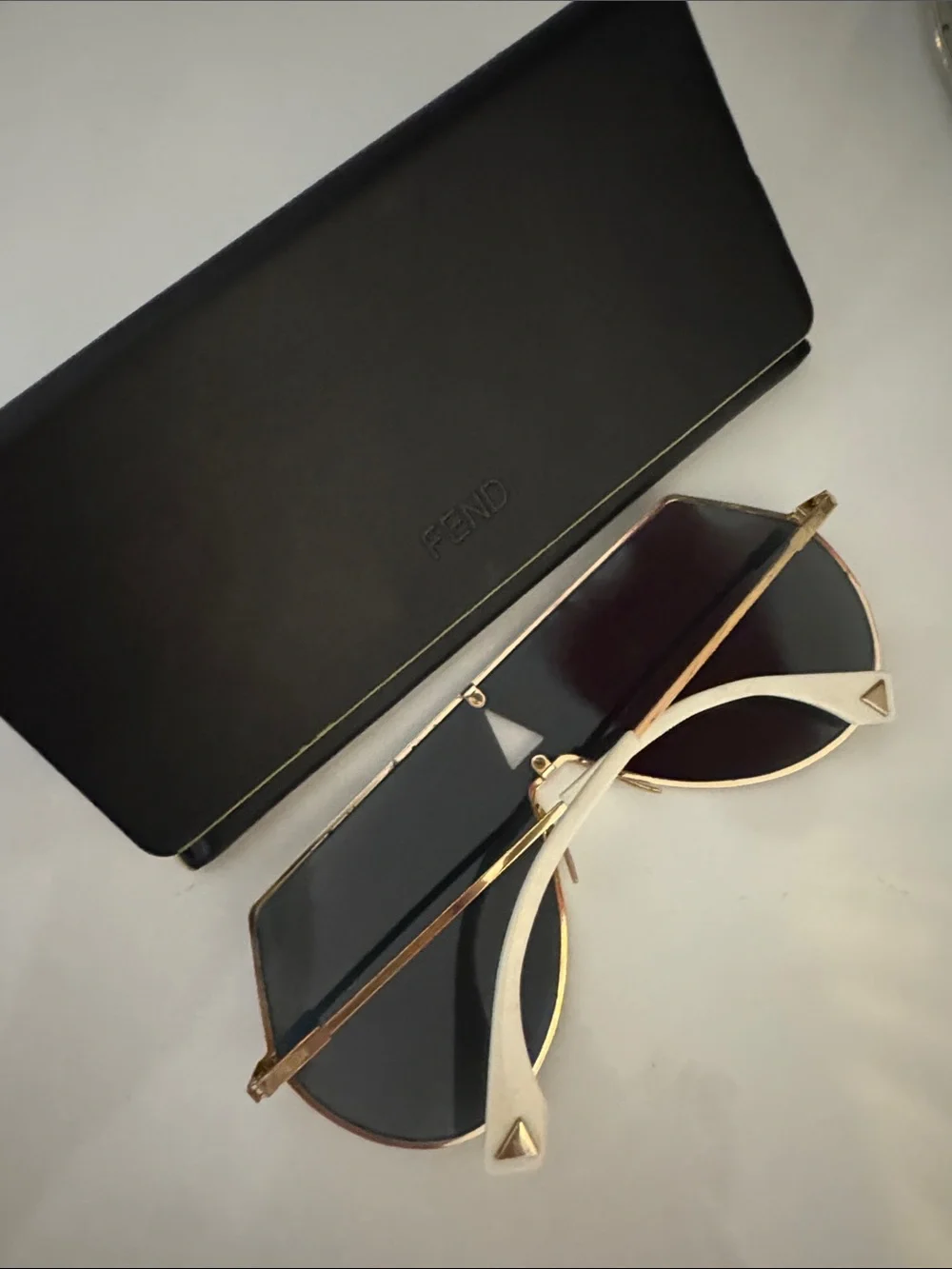 Fendi Oversized Shield Sunglasses - Rose Gold Mirror